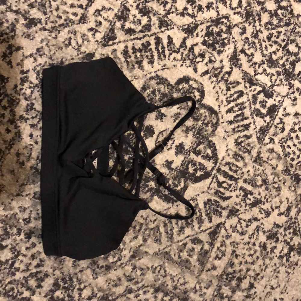 Strappy sports bra